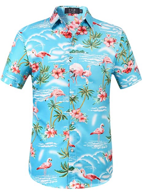 SSLR Flamingos Hawaiian Shirt